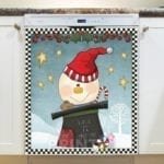 Christmas - Prim Country Christmas #68 - Let it Snow Dishwasher Sticker