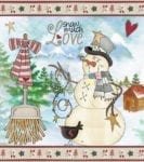 Christmas - Prim Country Christmas #51 - Snow Much Love Dishwasher Sticker