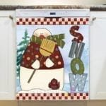 Christmas - Prim Country Christmas #42 Dishwasher Sticker