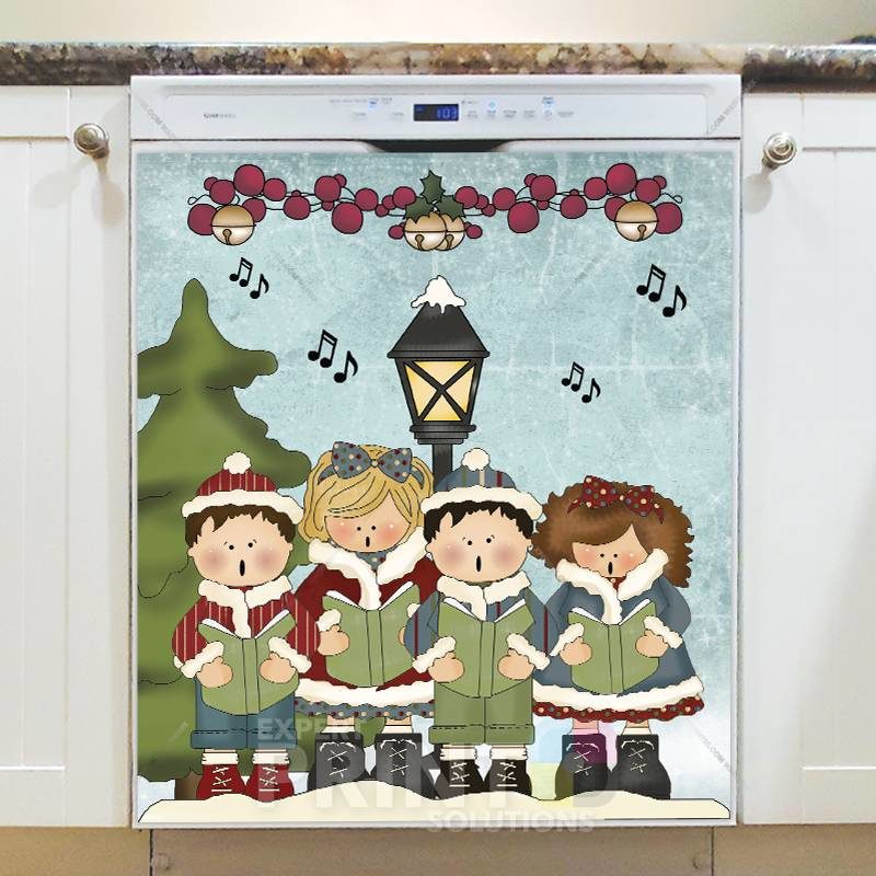 Christmas - Prim Country Christmas #25 Dishwasher Sticker