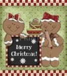 Prim Country Christmas #18 - Merry Christmas Dishwasher Sticker