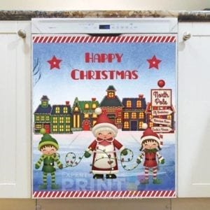 Happy Christmas - Santa's Village Dishwasher Sticker
