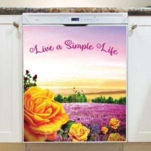 Live a Simple Life Dishwasher Sticker