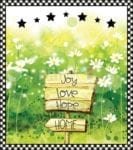 Joy Love Hope Home Dishwasher Sticker
