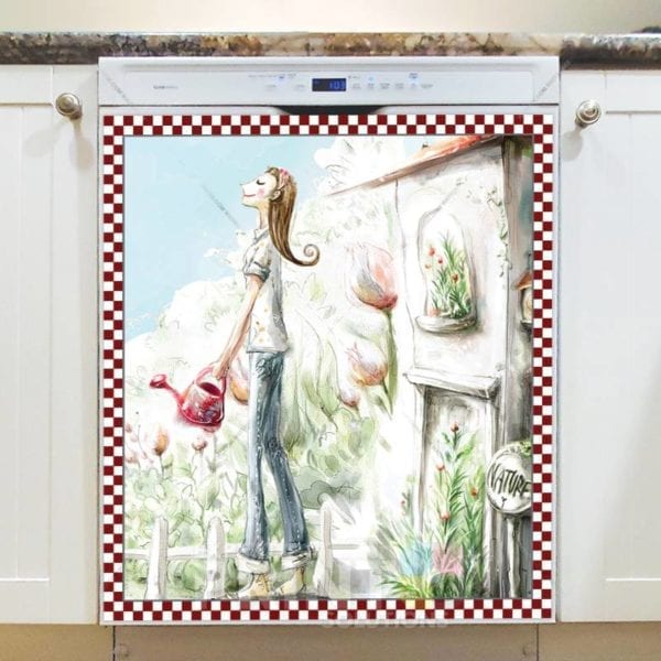 619-cute-little-garden-nature-dishwasher-magnet Cute Little Garden - Nature Dishwasher Sticker