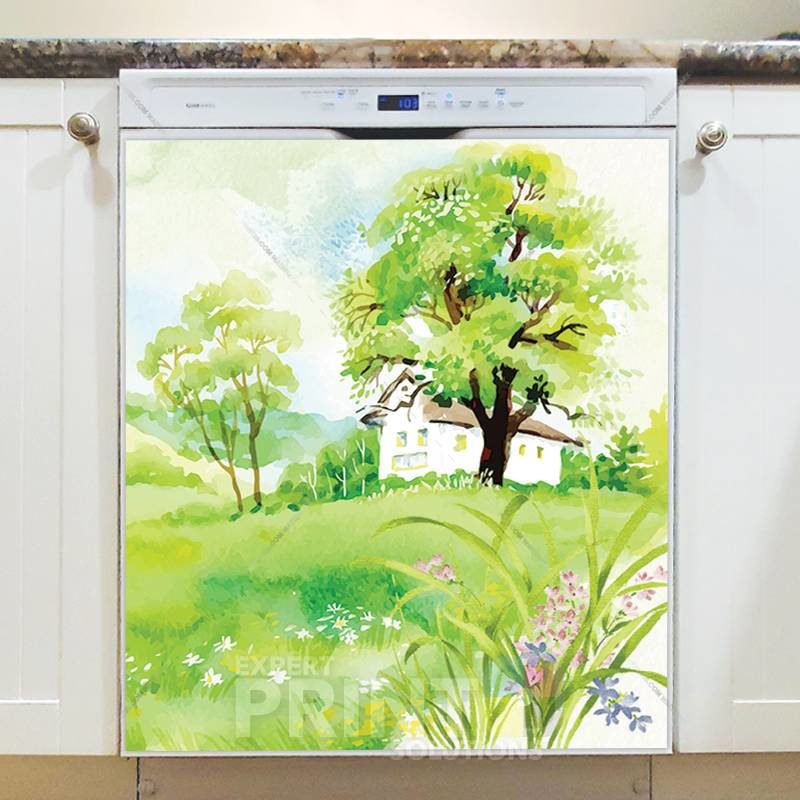 Adorable Country Home Dishwasher Sticker