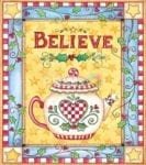 Christmas - Sweet Christmas Holiday #56 - Believe Dishwasher Sticker