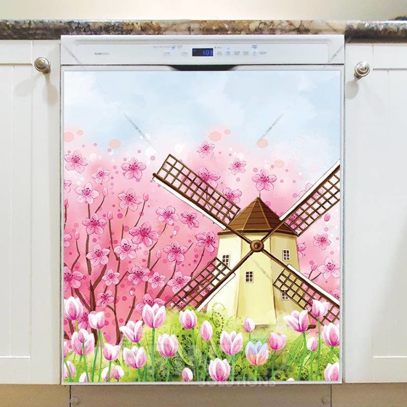 Spring in Netherlands Dishwasher Sticker
