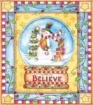 Christmas - Sweet Christmas Holiday #54 - Believe Dishwasher Sticker