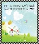 Fill a House with Love and it Becomes a Home Dishwasher Sticker
