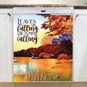 Leaves are Falling Autumn is Calling Dishwasher Sticker