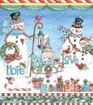 Christmas - Sweet Christmas Holiday #49 - Hope, Joy, Love Dishwasher Sticker