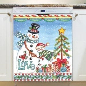 Christmas - Sweet Christmas Holiday #47 - Love Dishwasher Sticker