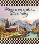 Cute Cottage Beside the River - Home is not a Place, it's a Feeling Dishwasher Sticker