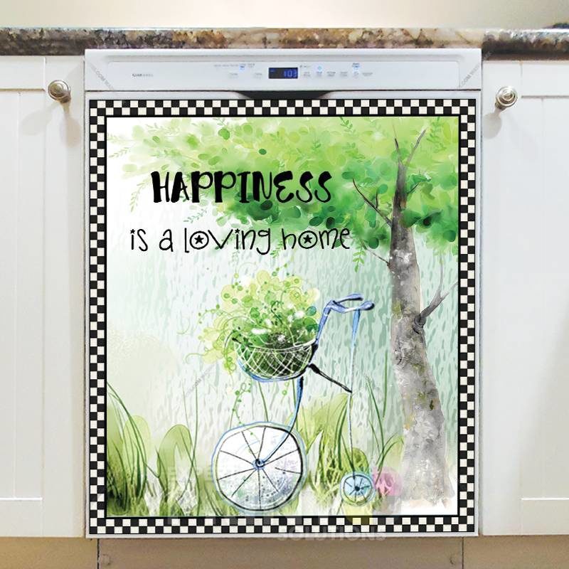 Happiness is a Loving Home Dishwasher Sticker