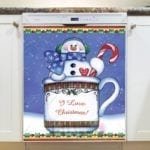 Christmas - Sweet Christmas Holiday #40 - I Love Christmas Dishwasher Sticker