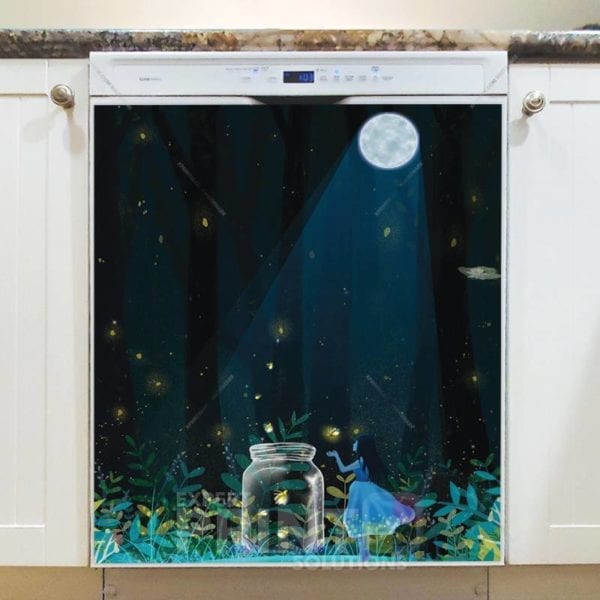 Collecting Fireflies Dishwasher Sticker