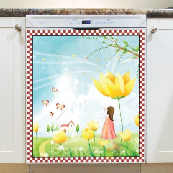848-little-fairy-house-dishwasher-magnet Little Fairy House Dishwasher Sticker