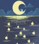 870-fishing-for-falling-stars Fishing for Falling Stars Dishwasher Sticker
