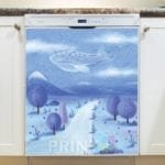 Whale Cloud Magic Dishwasher Sticker