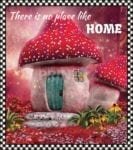 Cute Fairy Houses - There is no Place like Home Dishwasher Sticker