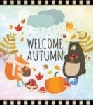 Lovely Cozy Autumn #63 - Welcome Autumn Dishwasher Sticker