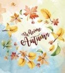 Lovely Cozy Autumn 58 - Welcome Autumn Dishwasher Sticker