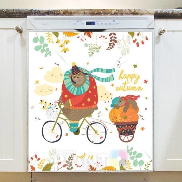 Lovely Cozy Autumn #37 - Happy Autumn Dishwasher Sticker