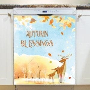 Lovely Cozy Autumn #25 - Autumn Blessings Dishwasher Sticker