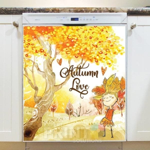 Lovely Cozy Autumn #24 - Autumn Love Dishwasher Sticker