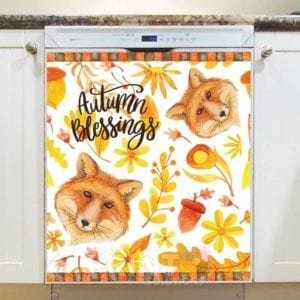 Lovely Cozy Autumn #18 - Autumn Blessings Dishwasher Sticker
