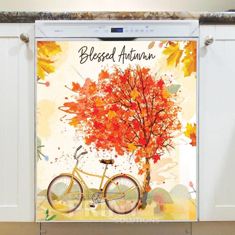 Lovely Cozy Autumn #8 - Blessed Autumn Dishwasher Sticker