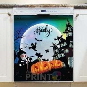 Scary Horror Halloween Design #13 - Spooky Dishwasher Sticker
