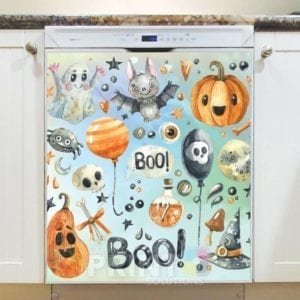 Cute Halloween Design #27 - Boo Dishwasher Sticker