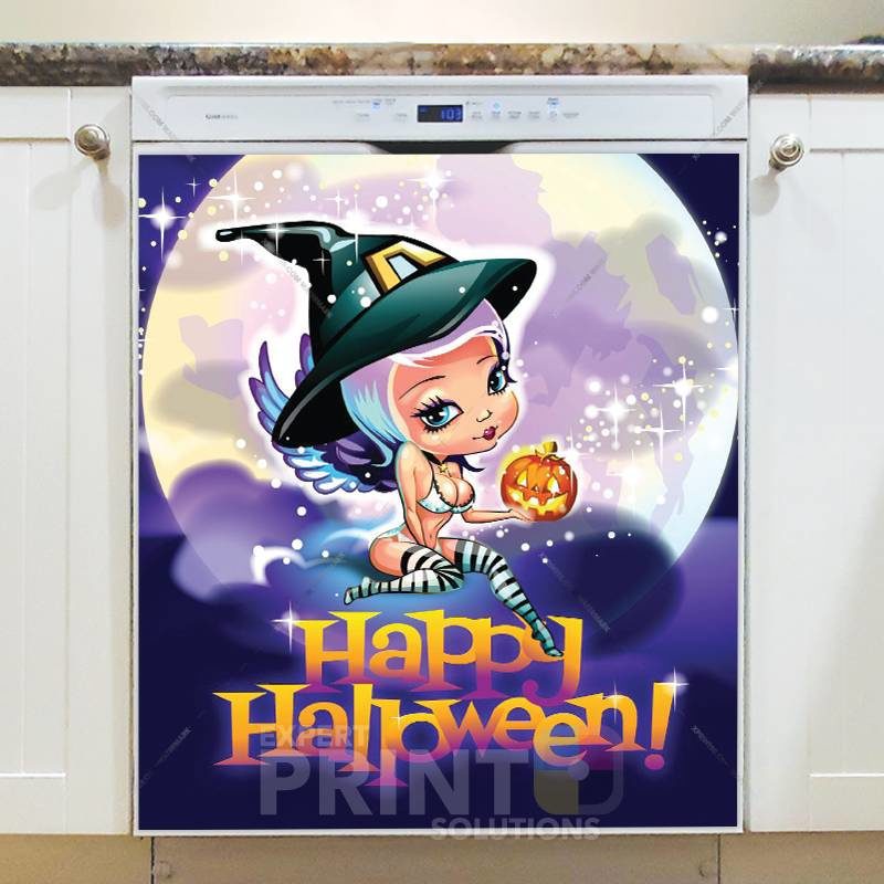 Cute Halloween Design #25 - Happy Halloween Dishwasher Sticker