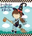 989-cute-halloween-design-10-lace-up-your-boots-grab-your-brooms-its-time-to-fly Cute Halloween Design #10 - Lace Up Your Boots, Grab Your Brooms, It's Time to Fly Dishwasher Sticker
