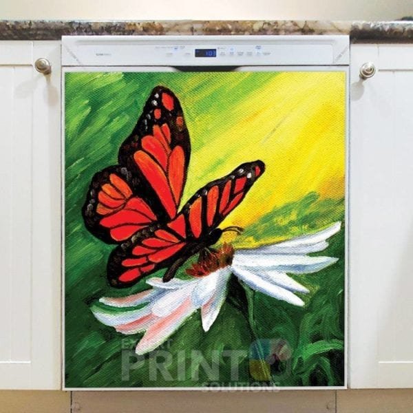 Butterfly and Daisy Dishwasher Magnet
