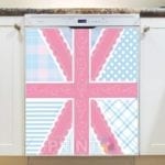 British Union Jack Patchwork Flag #2 Dishwasher Magnet