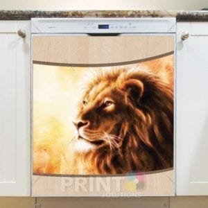 Beautiful Lion Head Dishwasher Magnet