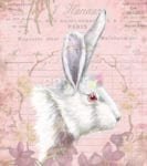 Vintage Easter Bunny #2 Garden Flag