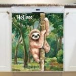 Cute Smiling Sloth Dishwasher Magnet