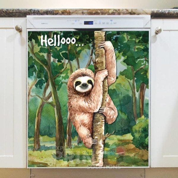 Cute Smiling Sloth Dishwasher Magnet