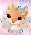 Sweet Fox Girl Garden Flag