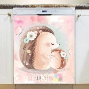 Mommy and Baby Hedgehogs Dishwasher Magnet