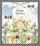 Cute Bunny Meadow Garden Flag