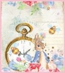 Vintage Peter Rabbit and Friends #9 Garden Flag