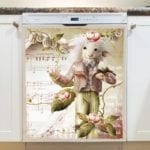 Vintage Goat and Bird Dishwasher Magnet