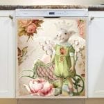 Vintage Angel Lamb Dishwasher Magnet