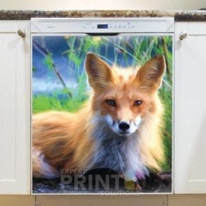Beautiful Young Fox Dishwasher Magnet