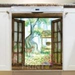 Window to the Forest Dishwasher Magnet
